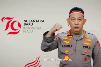 Kapolri Jenderal Listyo Sigit Prabowo serukan semangat baru untuk Nusantara Baru di HUT RI ke-79, (16/8/2024).