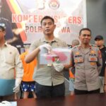 Polres Gowa gelar press release tindak pidana pengancaman, (29/8/2024).