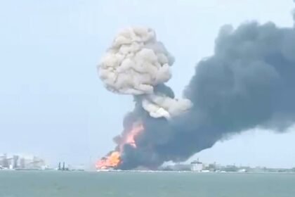 Ukrainian Military Attacks Port Kavkaz in Southern Russia, (23/8/2024). (rtnews/ho/mediapesan)