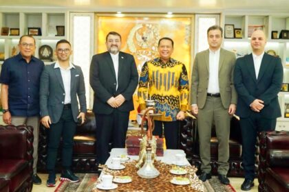 Pertemuan Duta Besar Iran untuk Indonesia, H.E. Mr. Mohammad Boroujerdi dengan Ketua MPR RI ke-16, Bambang Soesatyo, terkait Proses Hukum Kapal MT ARMAN 114, Kamis (29/8/2024).