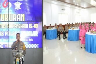 Satlantas Polres Takalar Gelar Syukuran HUT Lalu Lintas Bhayangkara ke-69, Tekankan Inovasi dan Profesionalisme, (30/9/2024).