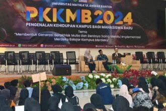 Sosialisasi kompetisi jurnalis kebangsaan mahasiswa 2024 di Universitas Mathla’ul Anwar Banten disambut antusias.
