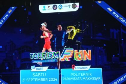 Poltekpar Makassar menggelar event sport tourism fun run dan sambut Dies Natalis ke-33.