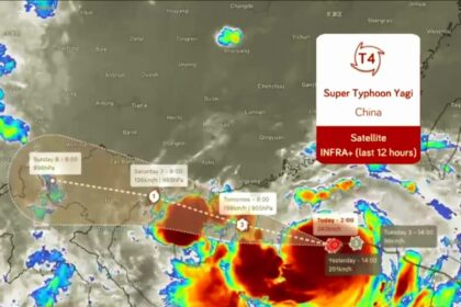 Tiongkok Selatan siaga menghadapi Topan Super Yagi, Kamis (5/9/2024). (rtnews/ho)