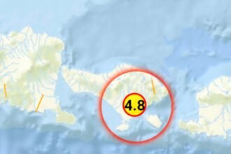 Wilayah Gianyar, Bali diguncang gempabumi tektonik berkekuatan M4,8 pada Sabtu, 21 September 2024, pukul 06.26 WIB.