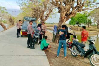 Polsek Mappakasunggu Polres Takalar menggelar patroli. (asw19/ho)