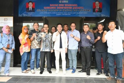 Kun Wardana, Cawagub Jakarta, temui pengurus APTIKNAS: Bahas program internet gratis 100 Mbps, (3/10/2024).