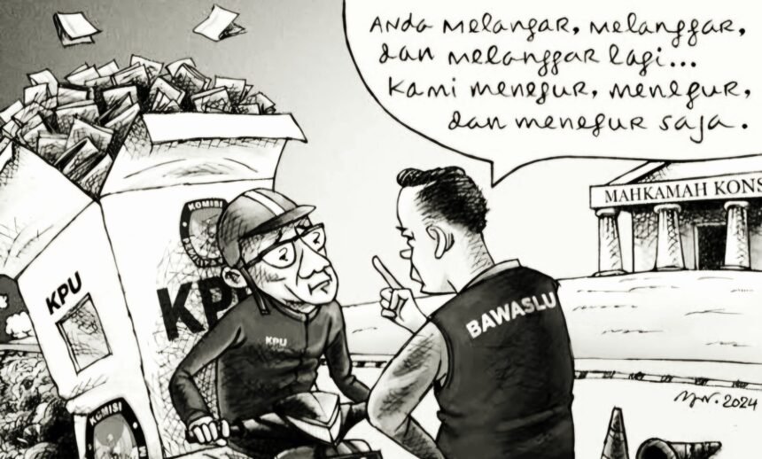 Ilustrasi-Bawaslu dan KPU: Komisioner KPU Enrekang diterpa isu miring, (4/10/2024).