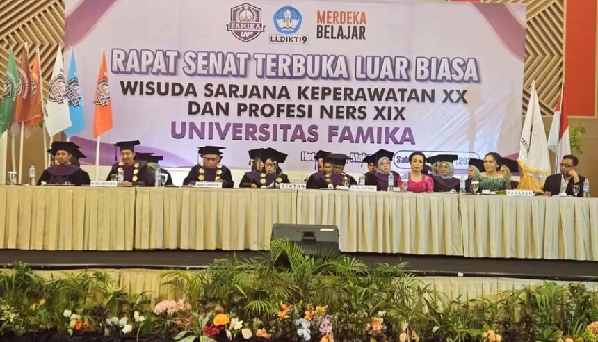 Rapat Senat Luar Biasa dalam rangka Wisuda Sarjana Keperawatan XX dan Profesi Ners XIX Universitas Famika