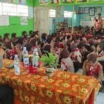 Polres Takalar sosialisasikan keselamatan berlalu lintas kepada siswa Jambore di SD Soreang, (30/10/2024).