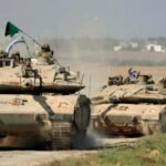 Enam tank merkava Israel hancur oleh Hizbullah dalam serangan terbesar sejauh ini, (24/10/2024). (megatron/ho)