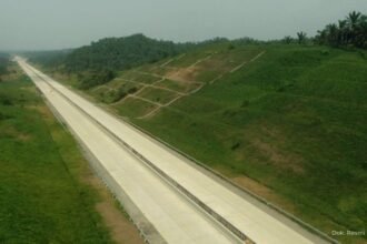 Pembangunan infrastruktur nasional Hutama Karya melalui tol trans Sumatera, Oktober 2024. (dok. hutamakarya/ho)