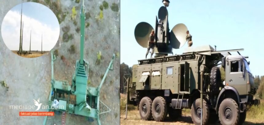 Kolase: Murmansk-BN (kiri) dan Krasukha-4 (kanan): Keunggulan peperangan elektronik Rusia. 