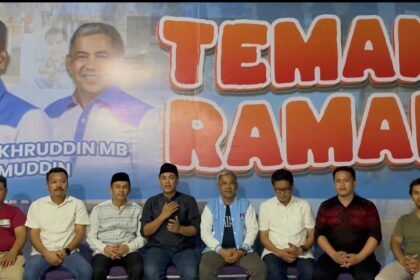 Mitra Fakhruddin MB dan Mahmuddin gelar press release, terima kasih kepada masyarakat Enrekang dan legowo atas kemenangan Paslon 02, (28/11/2024).