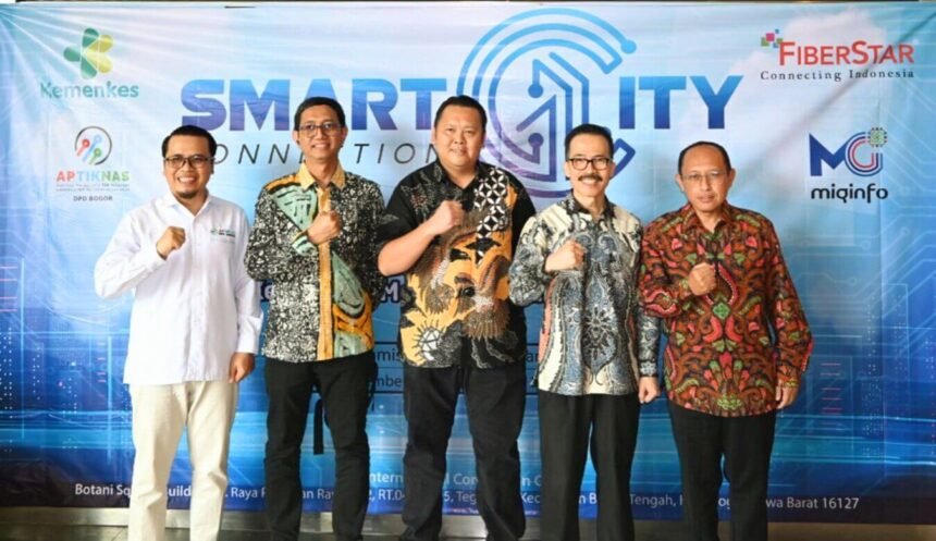 DPD APTIKNAS Bogor dan FiberStar menggelar smart city connection 2024 di Bogor, (28/11/2024).