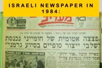 Surat kabar Israel 40 tahun lalu. (pp/ho/mp)