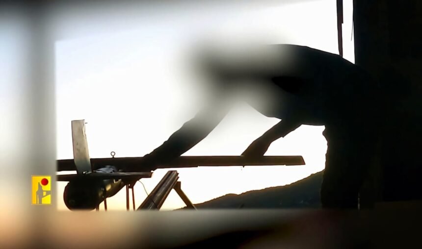 Hizbullah melancarkan serangan drone ke markas brigade Israel di Barak Yara, (18/11/2024). (qudsn/ho/mp)