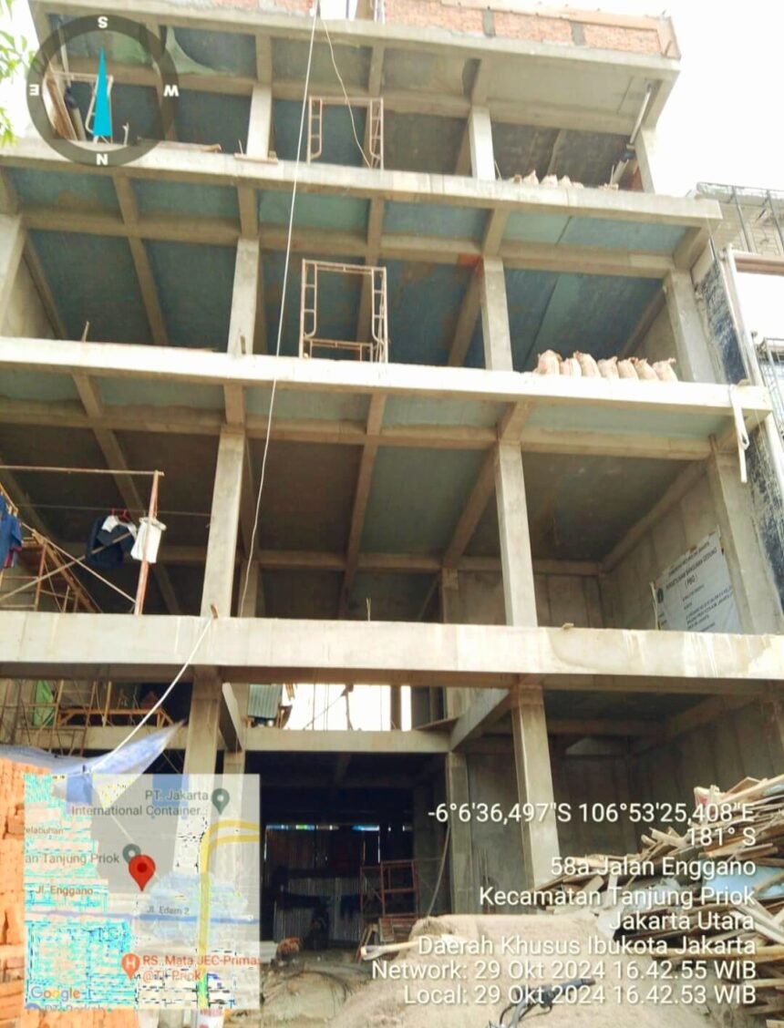 Dugaan manipulasi izin bangunan di Tanjung Priok, Persetujuan Bangunan Gedung dari Proyek dipertanyakan. (mr/ho)