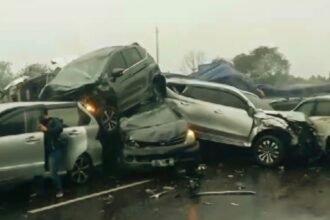 Kecelakaan beruntun di Tol Cipularang KM 92, (11/11/2024).