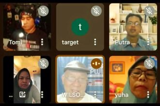 PPWI nasional menggelar diklat jurnalistik via Google meet, (16/11/2024).