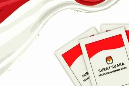 Ilustrasi surat suara.