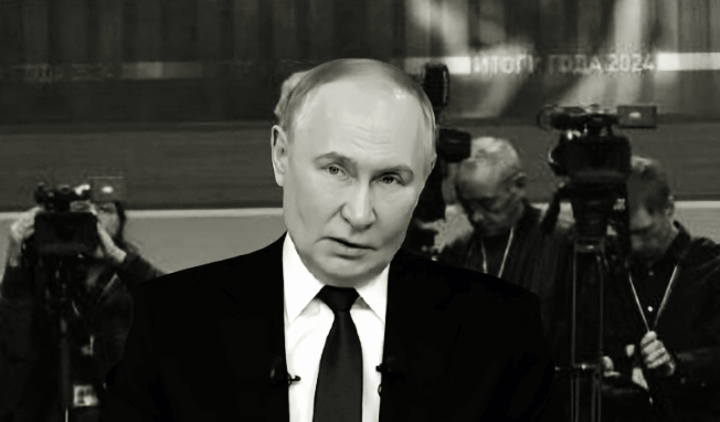 Presiden Rusia Vladimir Putin dalam forum tanya-jawab tahunan di Moscow, (19/12/2024). (rtn/ho)