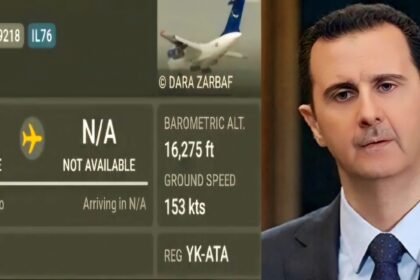 Isu misterius: Bashar al-Assad diduga tewas dalam kecelakaan pesawat, (8/12/2024). (Flightradar24/ho/mp)