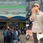 Serikat Mahasiswa Pejuang Demokrasi Indonesia (Srikandi) Sulsel menggelar aksi demonstrasi menuntut penutupan Stadium Billiard dan Cafe di Jalan Perintis Kemerdekaan, Kamis (12/12/2024).