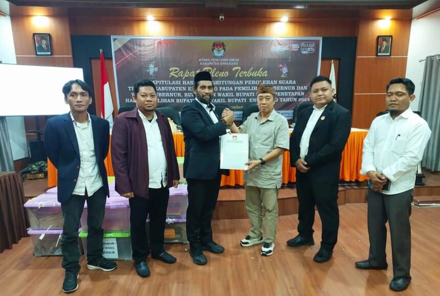 KPU Enrekang Tetapkan Bupati dan Wakil Bupati Terpilih 2024, (5/12/2024).