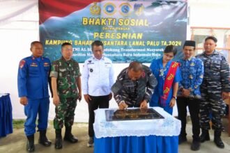 Lanal Palu resmikan Kampung Bahari Nusantara di Desa Towale, Desember 2024. (Dok. Lanal Palu/HO)