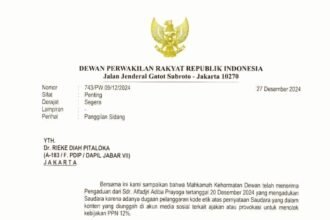 MKD DPR RI panggil Rieke Diah Pitaloka, (30/12/2024).