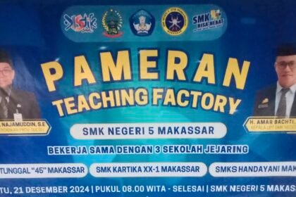 SMKN 5 Makassar gelar pameran teaching factory, (21/12/2024). (R35)