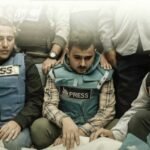Pusat Perlindungan Jurnalis Palestina melaporkan, enam jurnalis gugur dalam waktu kurang dari sebulan akibat serangan intensif pasukan pendudukan Israel, (22/12/2024). (qudsn/ho)