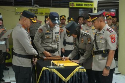 Rotasi strategis di Polres Pelabuhan Makassar, (6/1/2025). 
