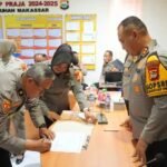 Transparansi lewat sosialisasi DIPA dan Pakta Integritas di Polres Pelabuhan Makassar, Januari 2025.