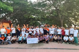 DPD Wahdah Islamiyah Bulukumba gelar jalan sehat semarak Mukerda XVI, (12/1/2025). 