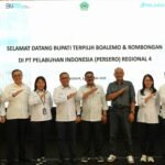 Bupati Boalemo terpilih periode 2025-2030, Rum Pagau, dalam kunjungan koordinasi di Kantor Pelindo Regional 4, Makassar, pada Senin lalu (13/1/2025).