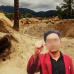 Mantan presiden BEM-UNG banting setir jadi mandor di lokasi PETI Dulupi. (ai/ho)