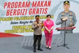 Polres Pelabuhan Makassar meluncurkan program inovatif bertajuk “Makan Bergizi Gratis” (MBG).