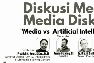 Ilustrasi dalam diskusi bertema "Media Vs Artificial Intelligence," (28/1/2025) di Kota Makassar. 
