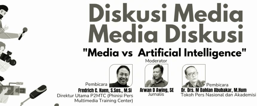 Ilustrasi dalam diskusi bertema "Media Vs Artificial Intelligence," (28/1/2025) di Kota Makassar. 