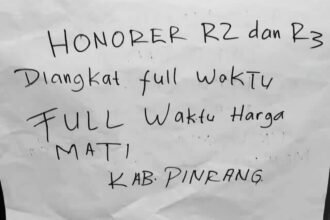 2.413 honorer R2 dan R3 di Pinrang belum terangkat PPPK. (R35)