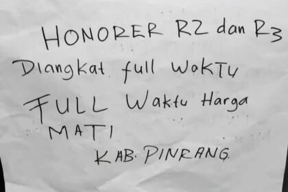 2.413 honorer R2 dan R3 di Pinrang belum terangkat PPPK. (R35)