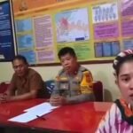 Putri Anggerany (pelapor) memberikan klarifikasi secara langsung di Polsek Tallo, disaksikan oleh Kapolsek Tallo, Kompol Syamsuardi.