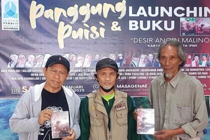 IPMI gelar panggung puisi dan launching buku di Cafe Masagenae, Jalan Sultan Hasanuddin No. 129, Gowa, Januari 2025. (Ist.)