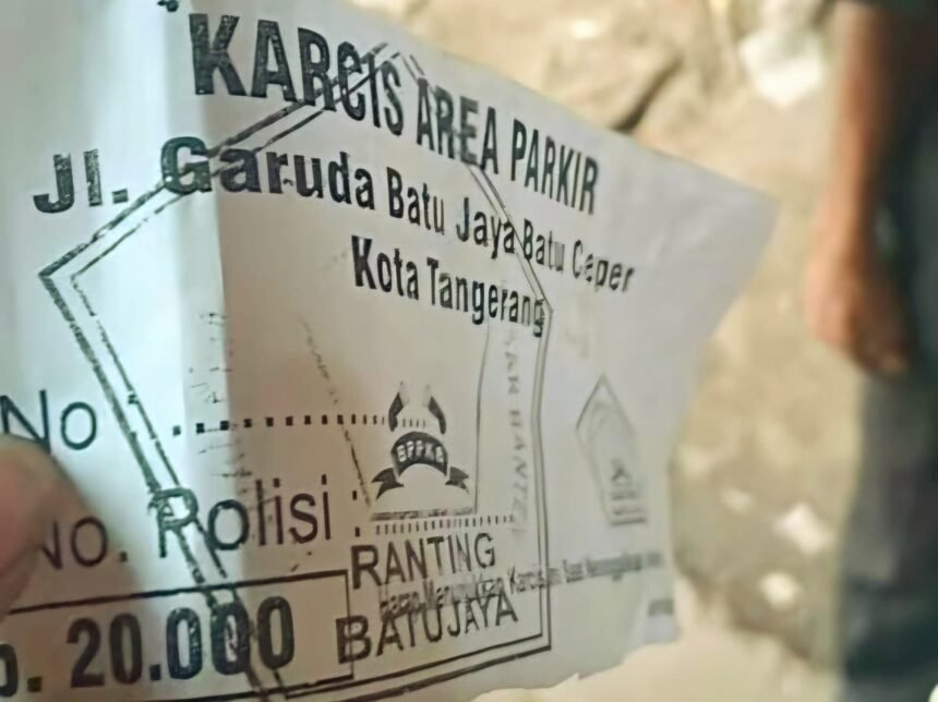 Viral tarif parkir liar di Tangerang, (27/1/2025). (@AandHanjaya/HO)