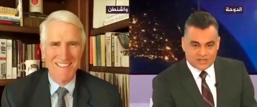 Pernyataan Mark Kimmitt yang Menghebohkan dalam sebuah wawancara di media Al Jazeera, (3/1/2025). (tangkapan layar/mp)