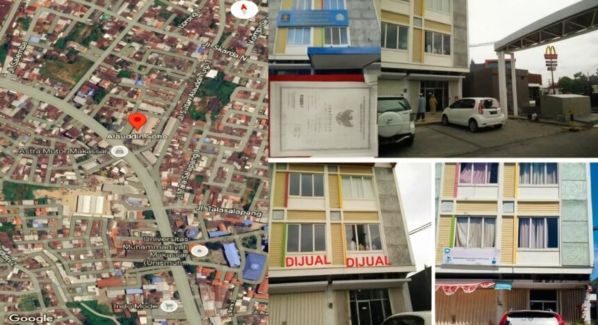 Ruko strategis di Selatan Kota Makassar. (kolase: mp/ho)