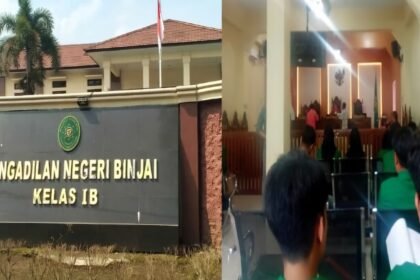 Sidang Praperadilan Kyai Muhammad Amar di PN Binjai Memanas,(13/2/2025). (rz)