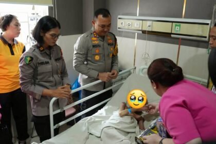 Korban penyekapan dan penyiksaan oleh orang tua mereka sendiri dalam perawatan di Rumah Sakit Bhayangkara Makassar, (7/2/2025). (bm/ho)